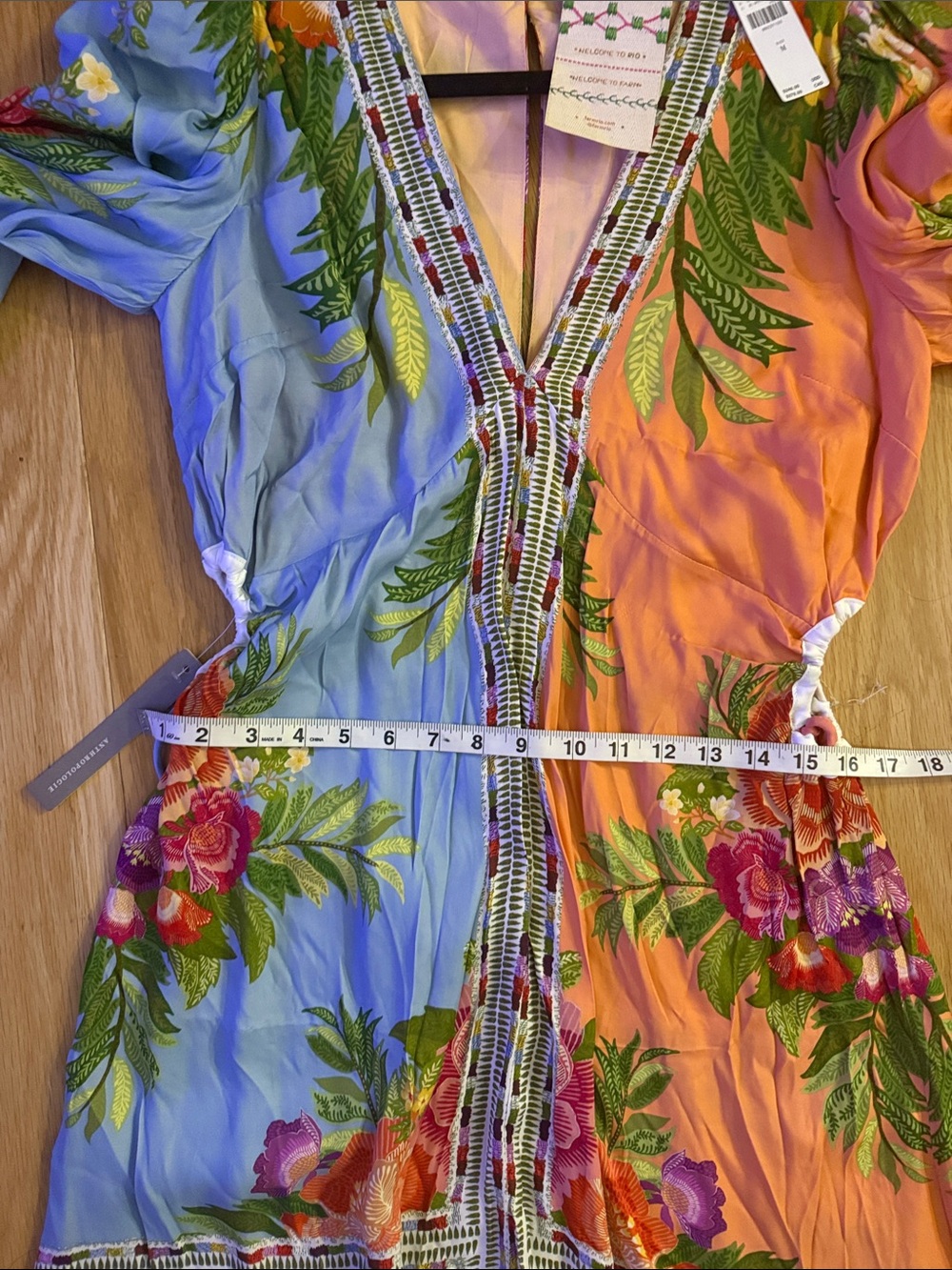 Farm Rio x Anthropologie long-sleeve v-neck maxi dress - Picture 11 of 12